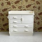 Vintage Commode Met Plankje Retro Babykamer Kast thumbnail 5