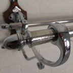 Verchroomde Art Deco Wandkapstok Met 6 Haken, Jaren 30 thumbnail 16