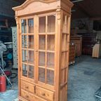 Grenen Ladekast Vitrine Kast thumbnail 3