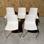 Arper Catifa 46 Design Stoel - Wit/Rood Kunststof thumbnail 6