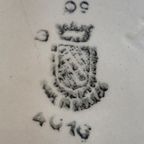Prachtige Frans Aardewerk Schaal Blauw WIT Decor - Reliving thumbnail 6