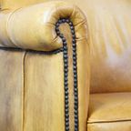 Comfortabele, Luxe Rundleren Fauteuil/armchair + Hocker Met Een Correcte Afwerking Met Siernagels thumbnail 11