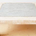 Large Pink And Grey Fossil Stone Coffee Table thumbnail 6