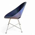 4 X Dark Blue Thonet S664 Dining Chairs /designed In 1954 By Eddie Harlis thumbnail 9
