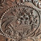 Antique Carved Wood Wardrobe thumbnail 18
