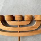 Grote Scandinavische Grenen Kandelaar Voor Dinerkaarsen Of Waxinelichtjes thumbnail 6