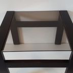 Vintage Bijzettafel Salontafel Jaren 70 Rookglas thumbnail 3