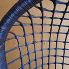 Rotan Egg Chair Met Metalen Voet, Hang Stoel, Vintage thumbnail 6