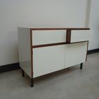 Cabinet With Wood And White Laminate, 1960S thumbnail 3