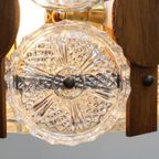 Deense Vintage Hanglamp Teak Glas thumbnail 12