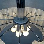 Vintage 1970’s Pendant Lamp – Glass/chroom thumbnail 7