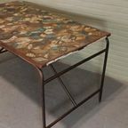 Gerecycled Hout En Metaal Eettafel, Tafel, 141 X 81 Cm thumbnail 12