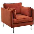Polspotten Fauteuil Velvet Rust thumbnail 2