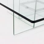 Italian Modern Architectural Glass Coffee Table 1970S thumbnail 10