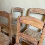 4x Bistrostoelen Stoelen Keukenstoelen Frans Landelijk thumbnail 6