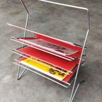 Vintage Magazine Rack Lectuurbak | Voss Germany '60 -'70 thumbnail 7