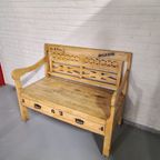 Rustieke Houten Bank thumbnail 2