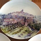 2 X Schoonhoven Keramiek Kunst Borden/ Wandborden 31cm thumbnail 3