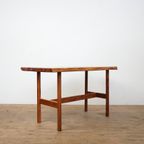 Yew Wood Table/ Desk By Reynolds Of Ludlow thumbnail 3