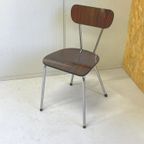 Vintage Keukenstoel Rosewood Formica Sixties thumbnail 2