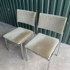 Paar Vintage Chromen Stoelen, 1970 thumbnail 4