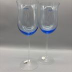 Set Tulp Wijnglazen Blauw Kristal 2 Stuks thumbnail 6