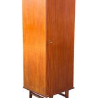 Vintage Compacte Kledingkast Wandrobe Jaren 60 Teak Kast thumbnail 2