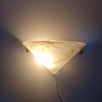 Wandlamp Gemarmerd Glas Vintage Conisch. thumbnail 5