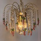 Set Van 2 Murano Druiven Kroonluchters Hanglampen Vintage thumbnail 11