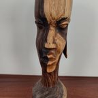 Houten Hoofd Uit Afrika thumbnail 5