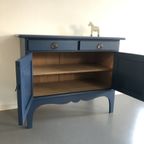 Eikenhouten Kastje Geschilderd In Nordisk Blauw thumbnail 3