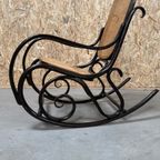 Jaren '60' Michael Thonet Schommel Stoel thumbnail 4