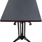 Gietijzeren Grote Terrastafel Met Formica Tafelblad. thumbnail 3