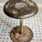 Oude Ijzeren Kruk Werkplaatskruk Sidetable thumbnail 7