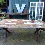 Prachtige Grote Boomstam Tuintafel 260 Cm thumbnail 8