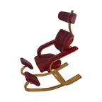 Peter Opsvik - Stokke - Duo Balance (Design Form 1991) Ergonomically Shaped Rocking Chair - Red L thumbnail 3