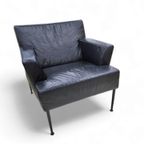 Kinnarps / Sweden /meo 357 Arm Chair / Black Leather / 1990s thumbnail 3