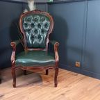 Antieke Chesterfield Dames Armfauteuil thumbnail 7
