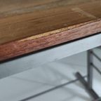 Vintage Bijzettafel Hout Metaal Pastoe thumbnail 9