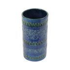 Vintage Italiaanse Vaas Ceramiche Minerva Blauw Keramiek thumbnail 11
