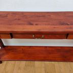 Antieke Vintage Landelijke Sidetable, Muurtafel, Bijzettafel thumbnail 6