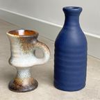 Set Van 2 Vintage Keramiek Vaasjes, Vest Van Woerden thumbnail 3