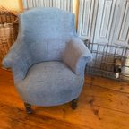 Fauteuil Damesstoel Stoel Biedermeier 1880 Frans Antiek thumbnail 3