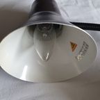 Vintage - Tafellamp - Bureaulamp - Anvia - Zwart- Bruine Kap. thumbnail 13