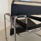Marcel Breuer B3 Wassily Stoel Chair Fauteuil Zwart thumbnail 13