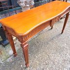 Klassieke Mahonie Houten Sidetable, Wandtafel, Console thumbnail 4