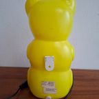 Vintage Geel Gummi Beer Tafellamp Messow Duitsland thumbnail 2