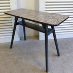 Prachtige Retro Vintage Midcentury Travertin Salontafel thumbnail 14