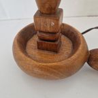 Scandinavische Houten Blaker Tafel Lamp Tramp Art. thumbnail 7