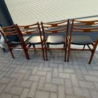 Set Van 4 Johannes Andersen Eetkamerstoelen thumbnail 10